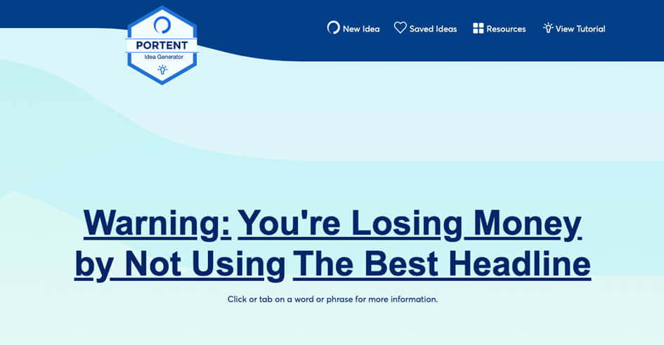 Die perfekte Überschrift