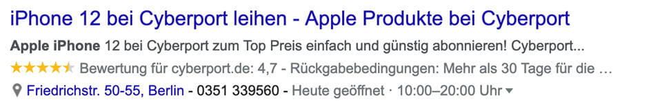 rich snippets ric snippet strukturierte daten meta description snippets suchergenissen suchergebnisse suchmaschinen informationen zusatzinformationen suchmaschine suchmaschinenoptimierung code snippet 